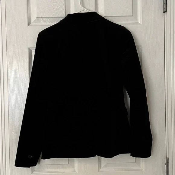 Banana Republic Elegant Black Velvet Women's Blazer - Picture 4 of 5
